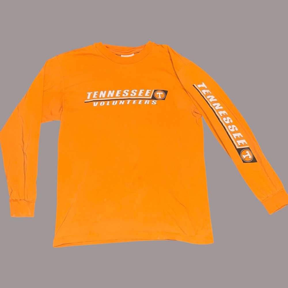 Vintage Retro 1990s NCAA Tennessee Volunteers Orange Long Sleeve Shirt Men’s SML